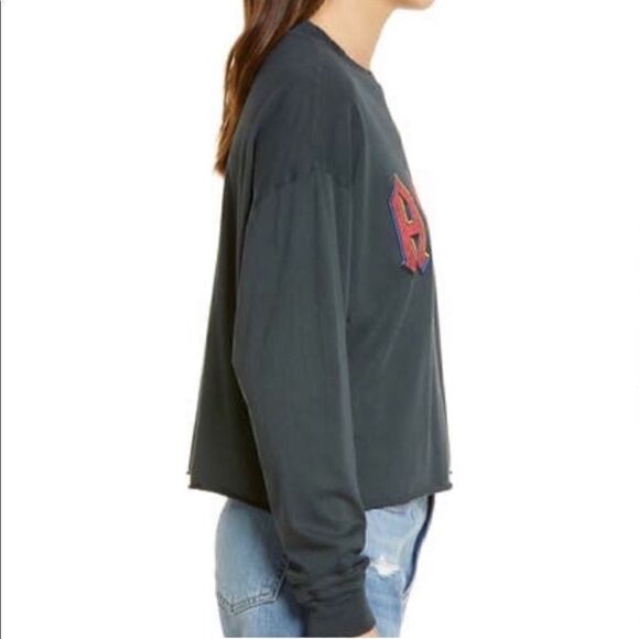 Daydreamer x Free People AC/DC Long Sleeve Black Tee Size XSmall - Picture 2 of 6